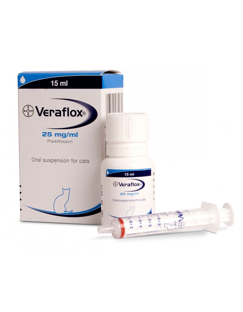 Veraflox 25/mg - Suspensie Orala Pisici 15ml