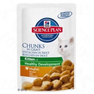 Hill's Kitten Chunks cu Pui in Sos - 85gr