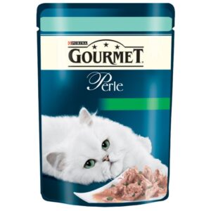 Gourmet Perle Mini Fileuri in Sos cu Pastrav si Spanac 85gr