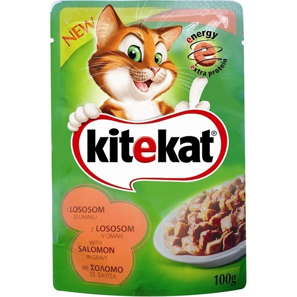 KiteKat Plic Cat cu Somon 100gr