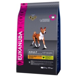 Eukanuba Adult Medium Breed cu Pui 15kg