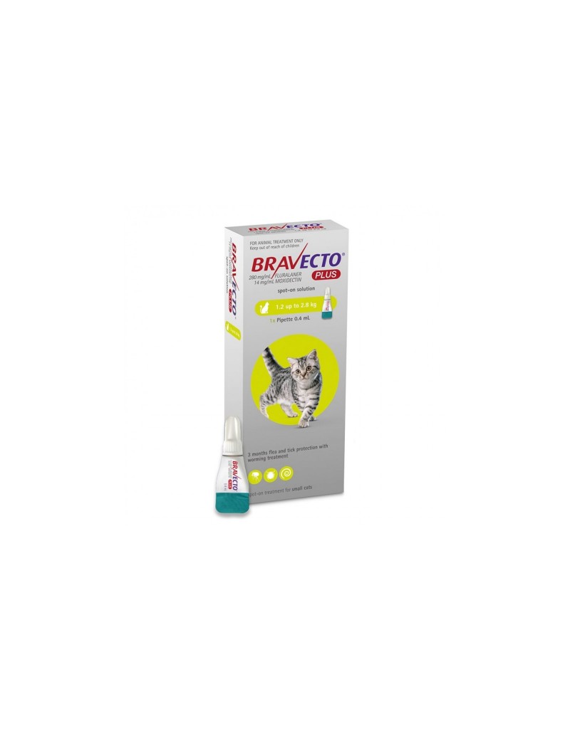 Bravecto Plus Spot On Cat 112.5 mg (1.2 - 2.8 kg)